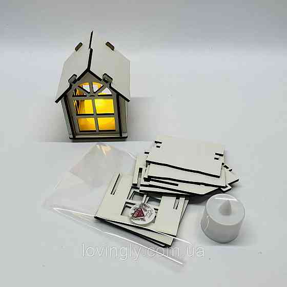 Будиночок-конструктор із ХДФ з LED підсвіткою  Творчий набір для дітей Ірпінь