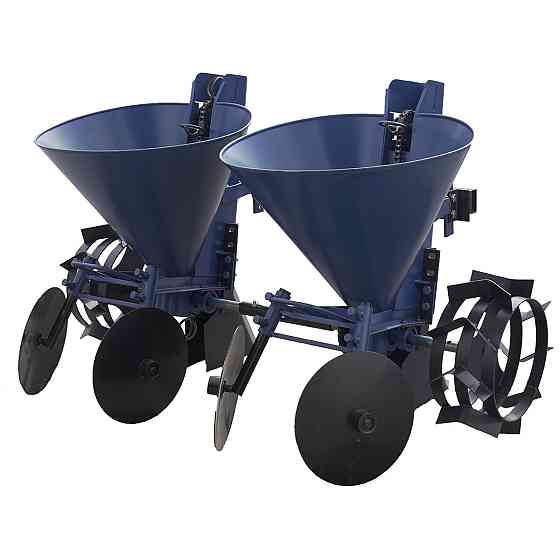 Картофелесажалка двухрядная цепная к мототрактору (фиксированное междурядие) (КС17) Харьков