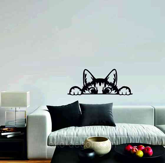 Декоративное настенное 3D Панно «Кот» Декор на стену с объемом (цена за 1 шт) Киев