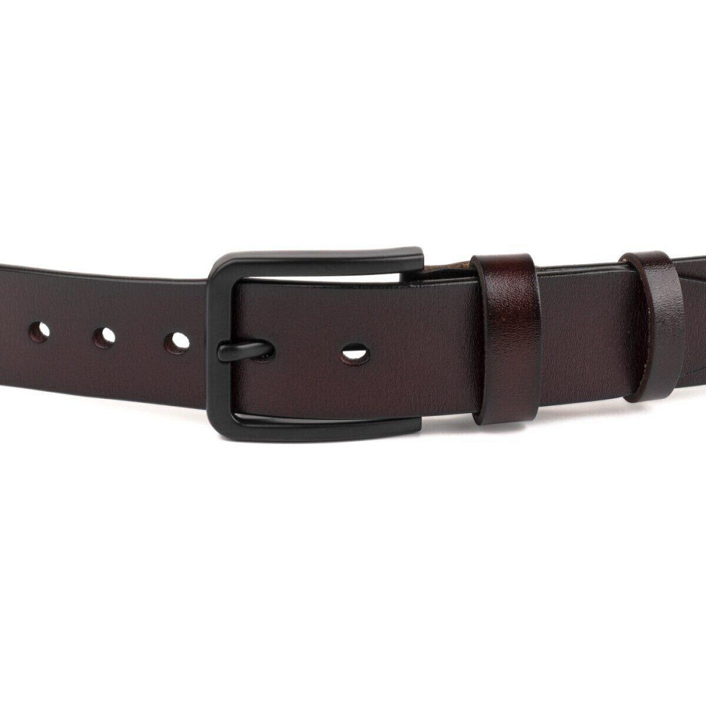 Мужской кожаный ремень Vintage 20221 Коричневый Киев - изображение 2