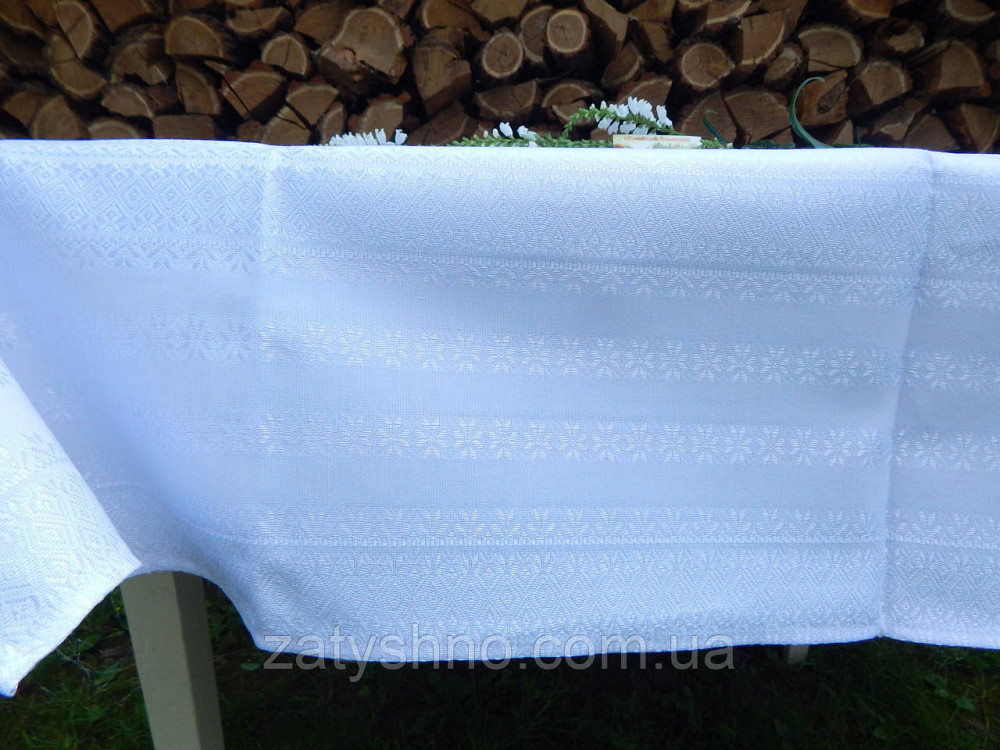 Біла скатертина бавовна Київ - фото 6