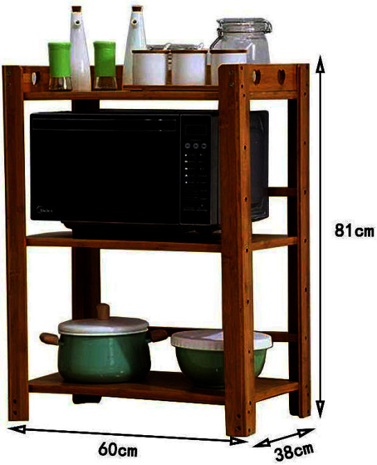 Етажерка для мікрохвильовки "Гудаута 3" капучино Миколаїв - фото 3