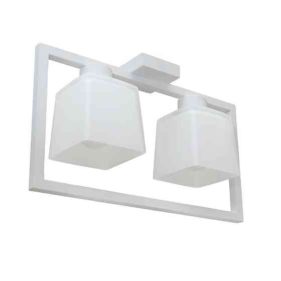 Люстра потолочная MSK Electric Boston на два плафона под лампу Е27 NL 400230-2 WH Одесса