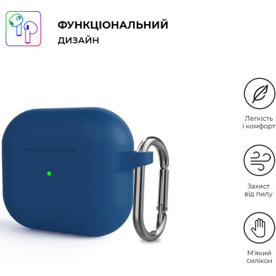 Чохол для навушників Armorstandart Hang Case для Apple AirPods 3 Lake Blue (ARM60310) Вінниця - фото 2