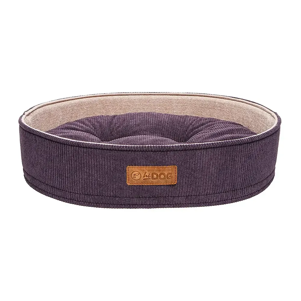 Лежак ХайДог HiDOG Бортик овальный Velvet XS для собаки или кота слива (34 х 45 х 10 см) Киев - изображение 2