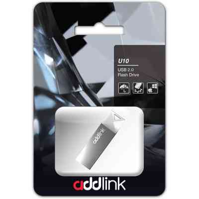 USB флеш накопичувач AddLink 64GB U10 Gray USB 2.0 (ad64GBU10G2) Вінниця