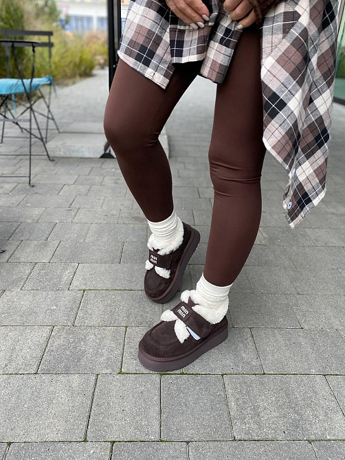 No brend Угги жіночі No brend 720-6 коричневі (зима, замша натуральна) (6041) Коломия - фото 8