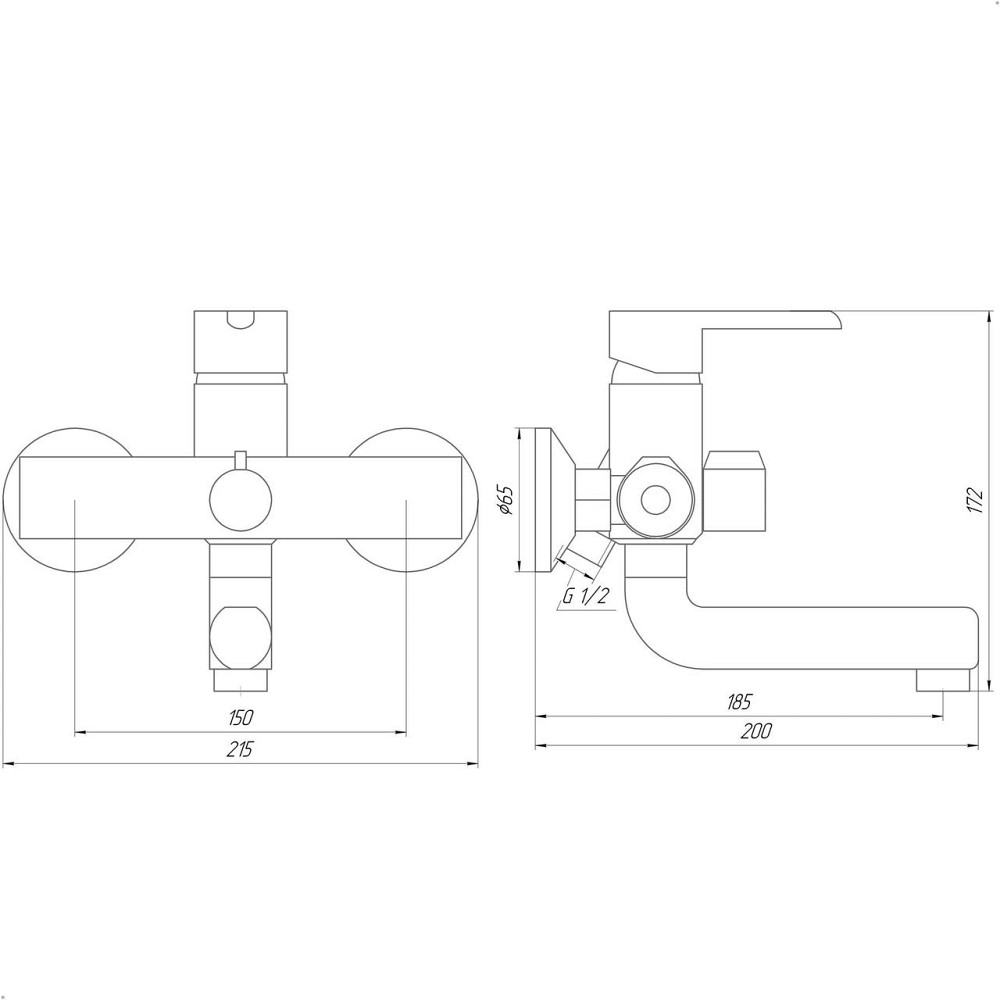 Змішувач для ванни DOMINO PRESTIGE DPS-102N (000022586) Київ - фото 7