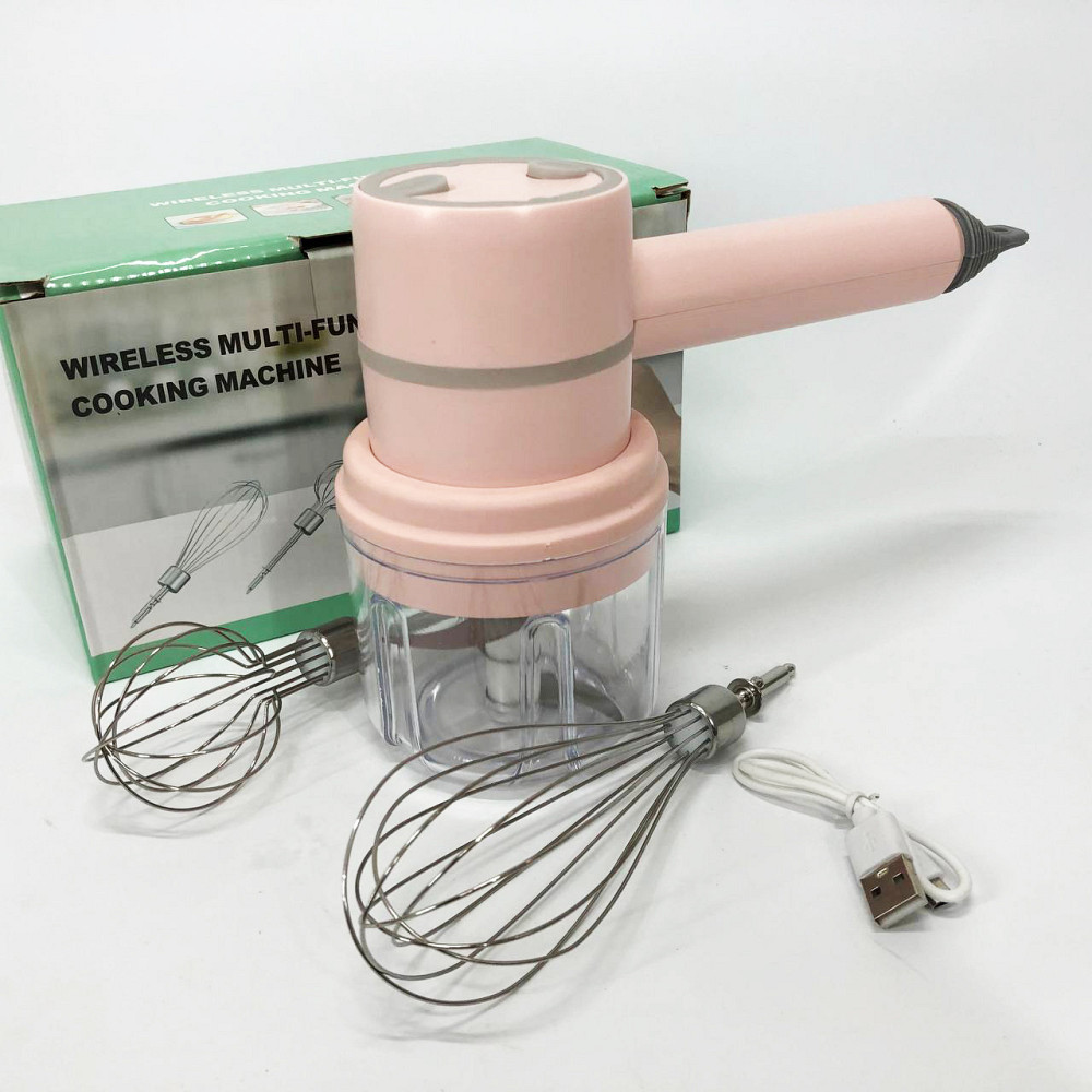 Ручной беспроводной миксер-измельчитель 2 в 1. Цвет: розовый OP-36 Львов - изображение 10