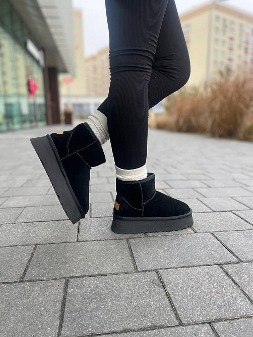 Без бренда Угги жіночі BESSKP -1 чорні (зима, замша натуральна) (5757) 41 Коломыя - изображение 8