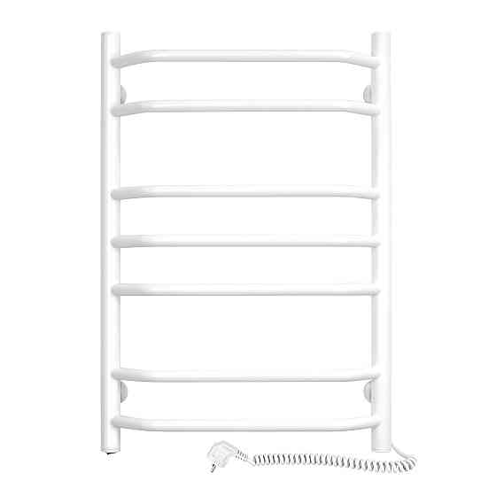 Полотенцесушитель електрический DOMINGO Ellie 480x700 с кнопкой, белый, правый Киев