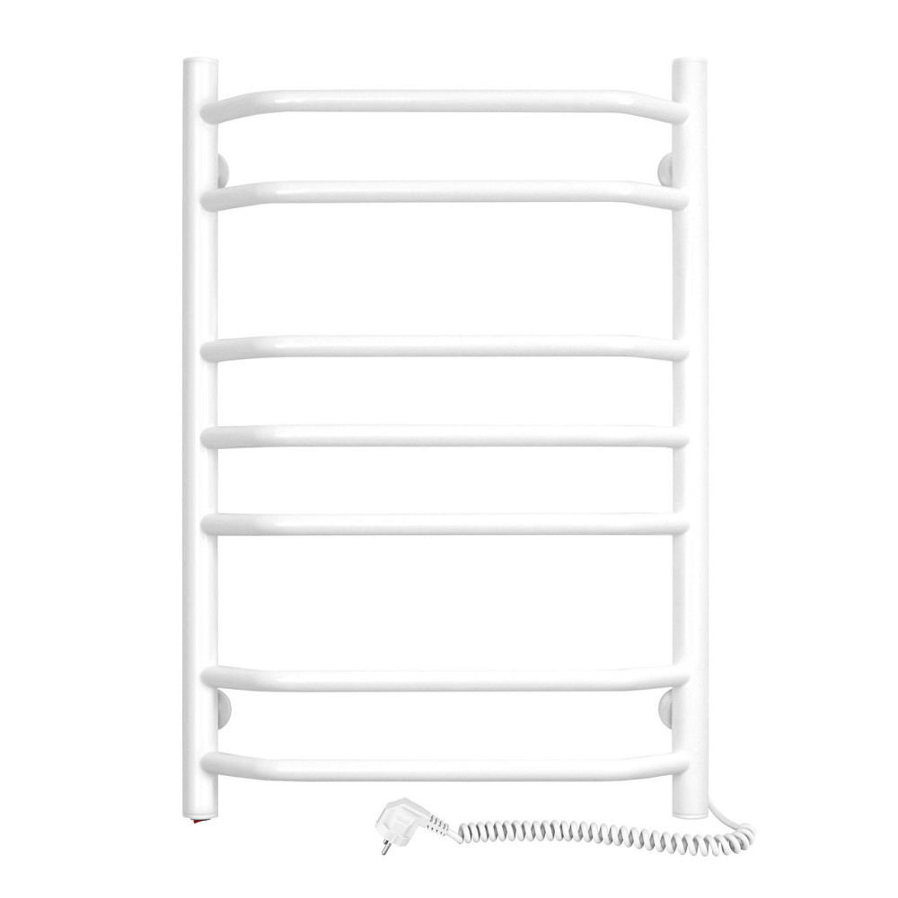 Полотенцесушитель електрический DOMINGO Ellie 480x700 с кнопкой, белый, правый Киев - изображение 1