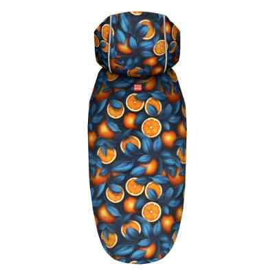 Дождевик для животных WAUDOG Clothes Накидка с капюшоном Апельсины M (357-4054) Винница