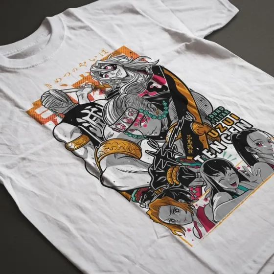 Футболка для підлітка хлопчика з принтом Клинок Рассекающий Демонов Тенген Узуй 7 WE Розмір 160 Anime10711 Дніпро