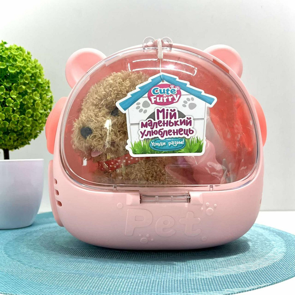 Собачка інтерактивна ходить гавкає ворушить хвостиком головою в перенесенні Коричнева (688-122A) Чернігів - фото 6