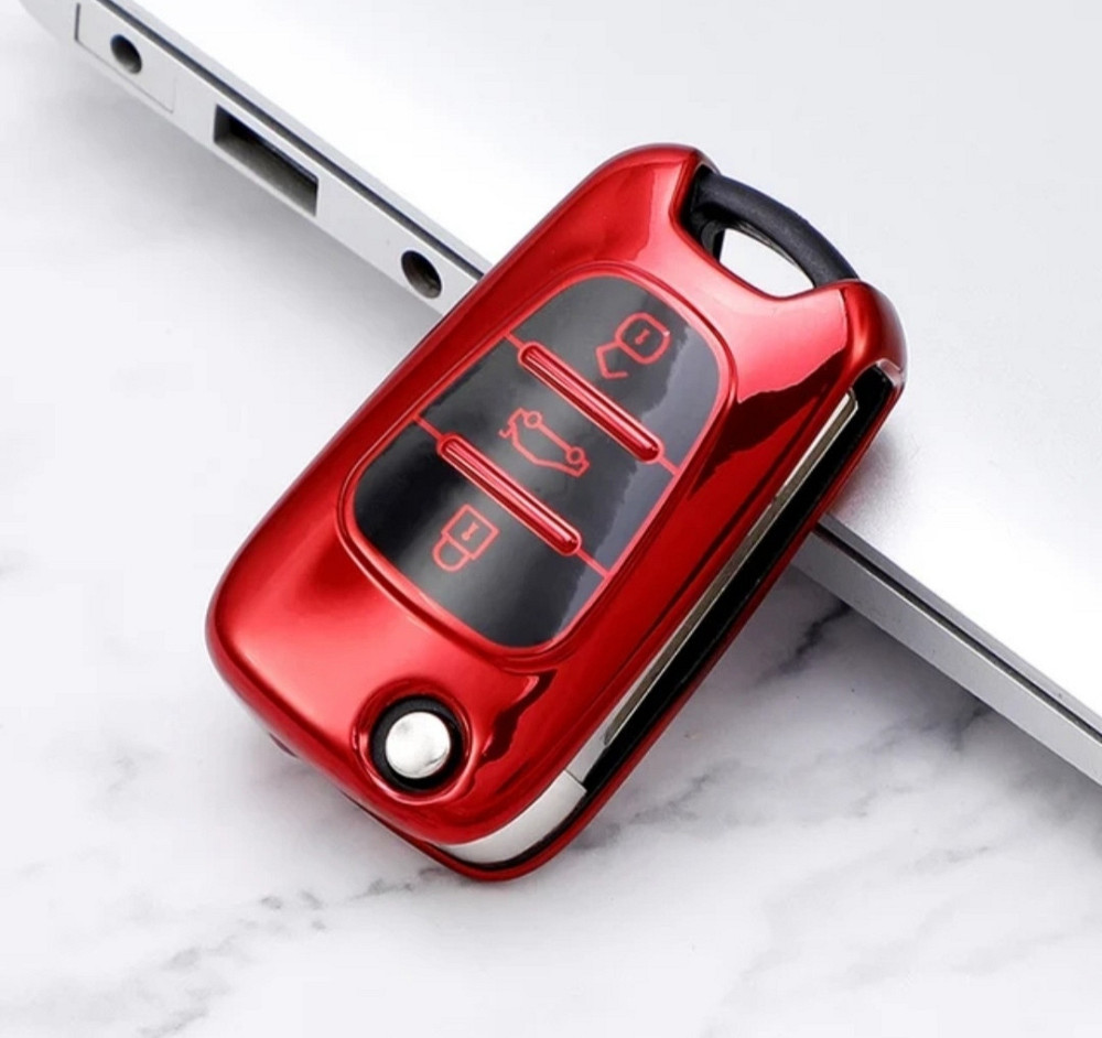 Захисний чохол для автомобільного ключа Hyundai Kia Червоний Смела - изображение 2