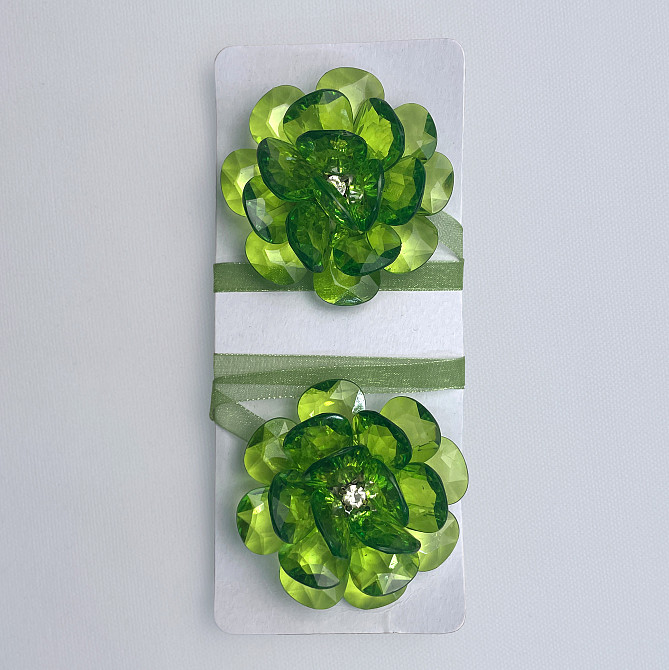 Магніти для штор і гардин Квітка набір 2 шт Зелений (81-307) Київ - фото 7
