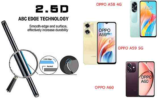 Захисне скло ArmorGlass для OPPO A58 4G, OPPO A59 5G, OPPO A60 – стійке до подряпин та ударів Київ