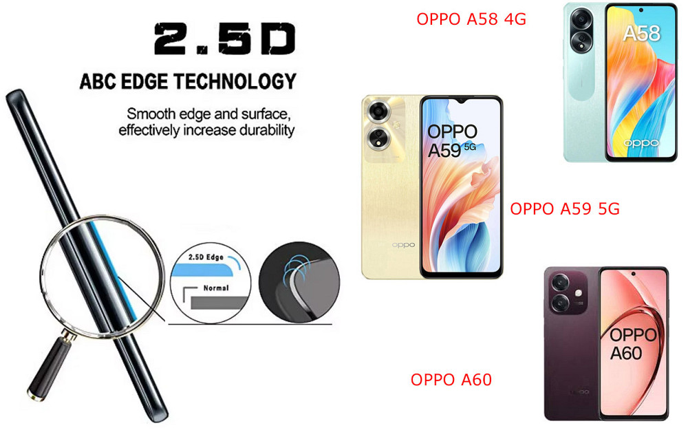 Захисне скло ArmorGlass для OPPO A58 4G, OPPO A59 5G, OPPO A60 – стійке до подряпин та ударів Київ - фото 2