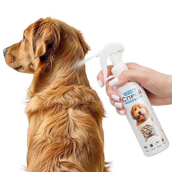 СУПЕРІУМ Спрей від бліх, кліщів, комарів та ґедзів для котів та собак, 200 мл Коломыя