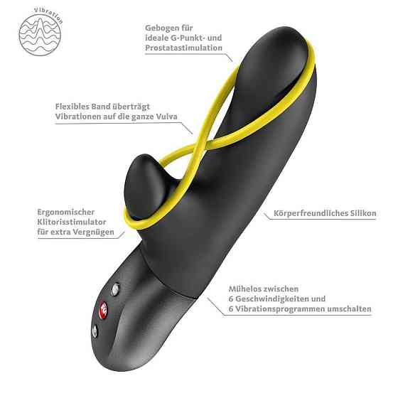 Мини вибратор-кролик со стимулирующей лентой Fun Factory AMORINO Black (мятая упаковка!!!) Sex Aura Киев