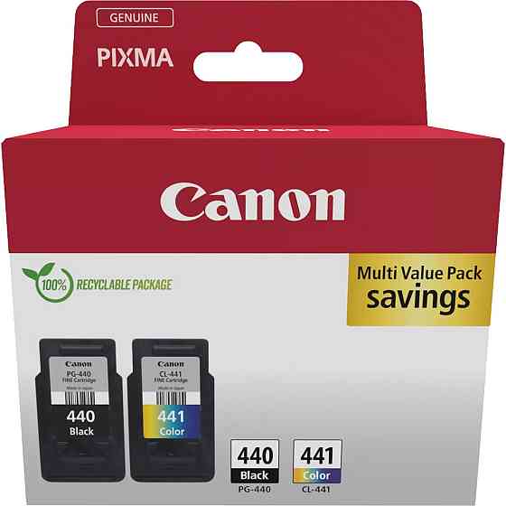 Картридж Canon (PG-440/CL-441) Pixma MG2140/3140 MultiPack Black+Color (5219B009) Cyan, Magenta, Yellow, Black Харків
