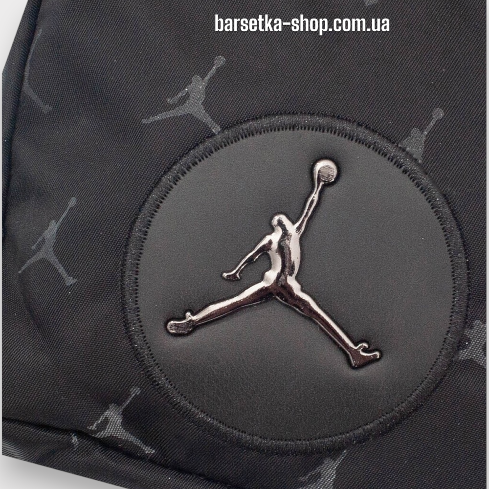 Сумка через плече Jordan 18*13 чорний Запоріжжя - фото 4