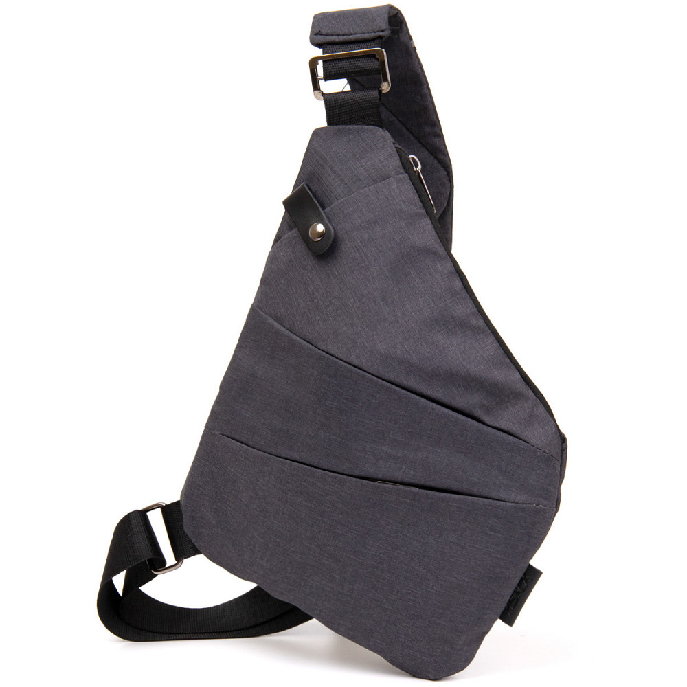 Сумка слинг нейлоновая Vintage 20558 Серая Киев - изображение 8