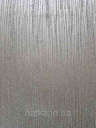 Шпалери вінілові на флізелін Marburg Dune однотонні темно коричневі тонкі структурні хвилясті смуги Київ