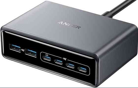 Швидкий настільний зарядний пристрій ANKER GaNPrime™ 200W. Киев