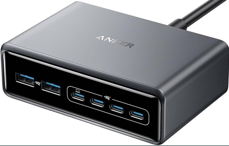 Швидкий настільний зарядний пристрій ANKER GaNPrime™ 200W. Киев - изображение 4