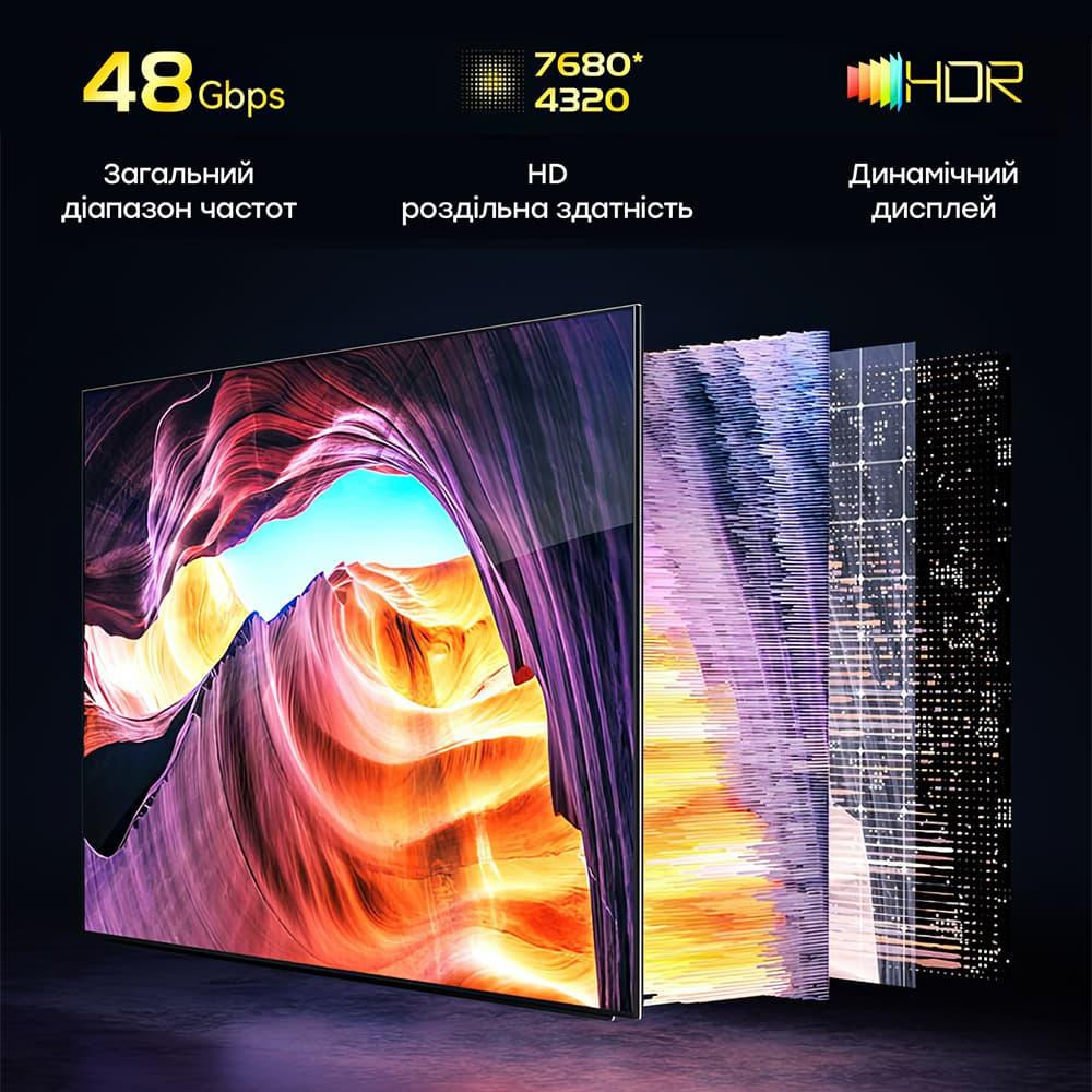 Кабель оптичний HDMI 2.1 100m Dtech DT-HOF8100 (74-00140) Київ - фото 10