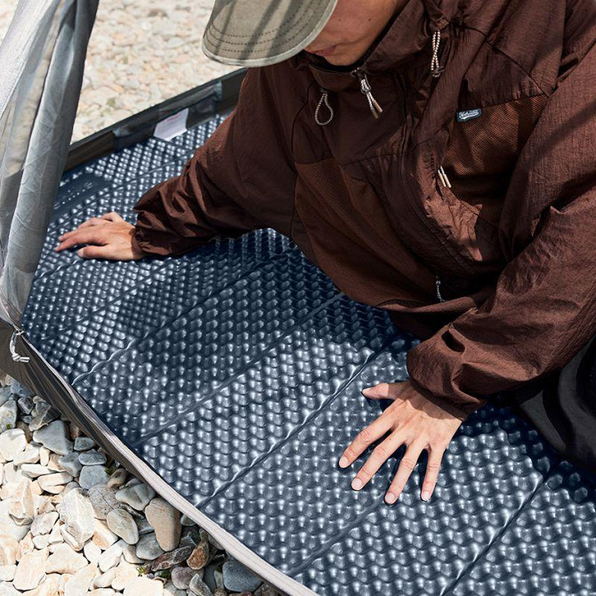 Килимок складаний IXPE Naturehike CNK2300DZ017, алюмінієва плівка, 200x65х2 см, темно-блакитний Киев - изображение 6