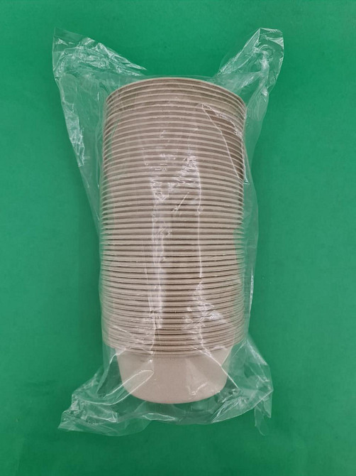 Тарілка паперова кругла глибока 400 ml (бежева) (50 шт.) Харків - фото 4