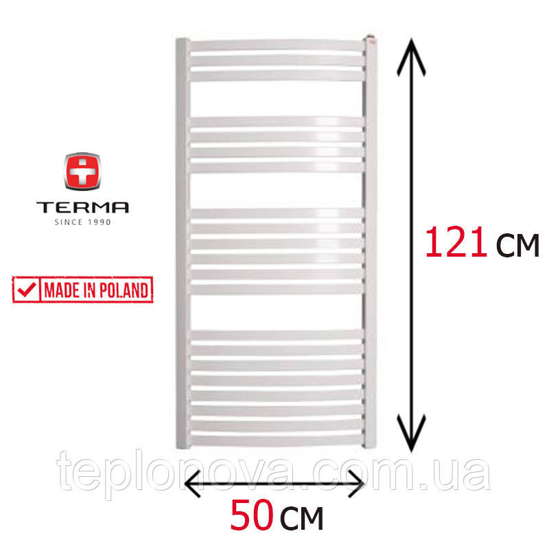 Водяна Рушникосушка Плоска Біла 1210х500 Terma Dorota Чернівці - фото 1