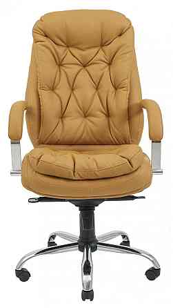 Офисное Кресло Руководителя Richman Venice Fly 2205 Хром М2 AnyFix Темно-бежевый Днепр