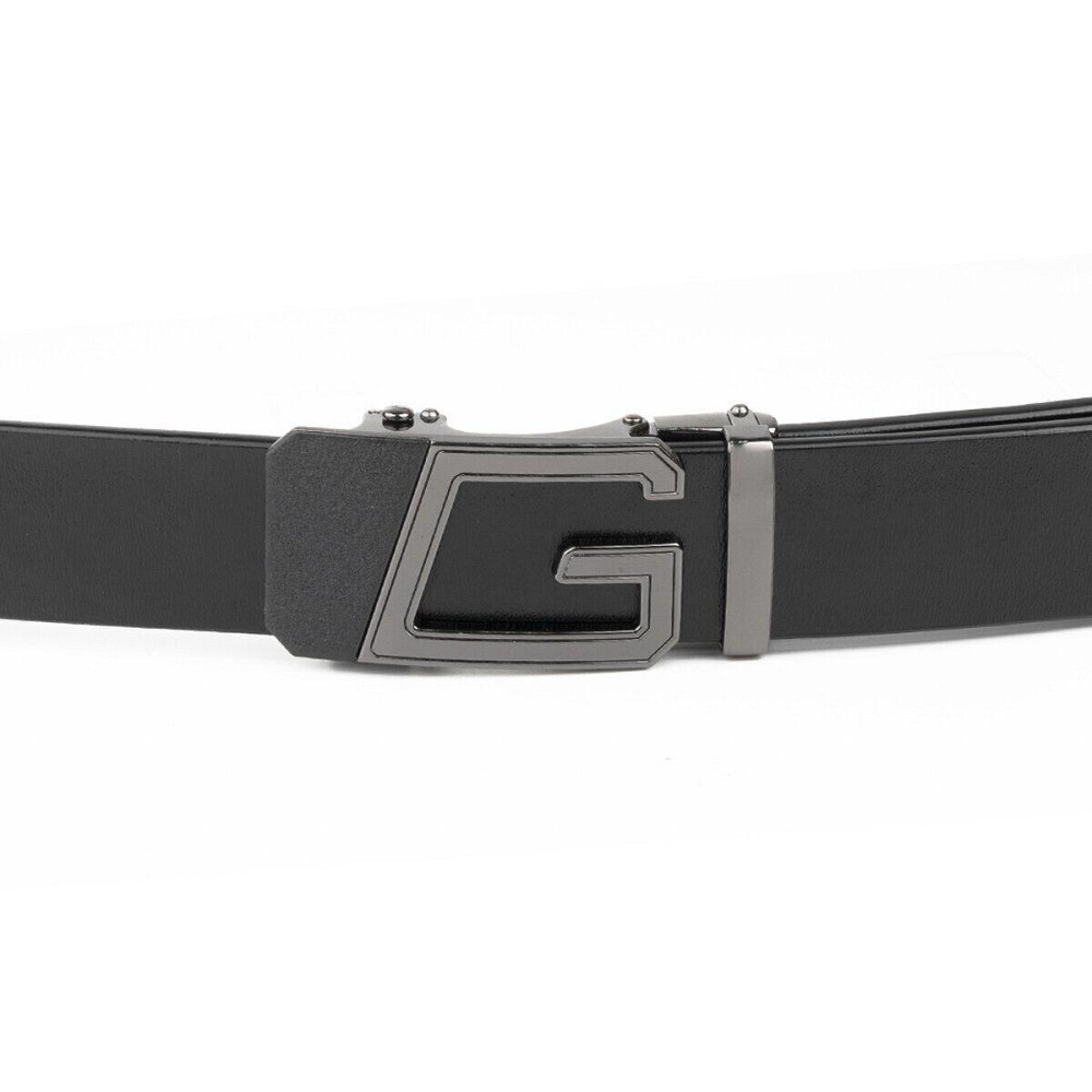 Ремінь чоловічий з пряжкою автомат Vintage 20322 Чорний Київ - фото 7