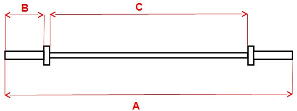 Гриф для штанги W-образный inSPORTline RB-47GT Combo 120см/30мм с зажимами Киев - изображение 2