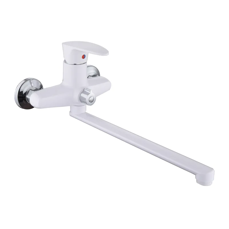 Змішувач для ванни Plamix Cezar-006 Euro White (без шланга, лійки та кронштейна) (PM0735) ( 21437 ) Харьков - изображение 1