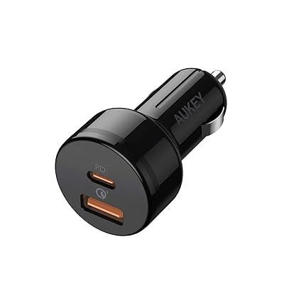 Автомобільний зарядний пристрій Aukey USB-C потужністю 36 Вт Київ - фото 1