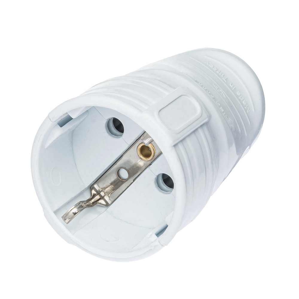 Гнездо электрическое DE-PA 16A с заземлением (11111) Днепр - изображение 1