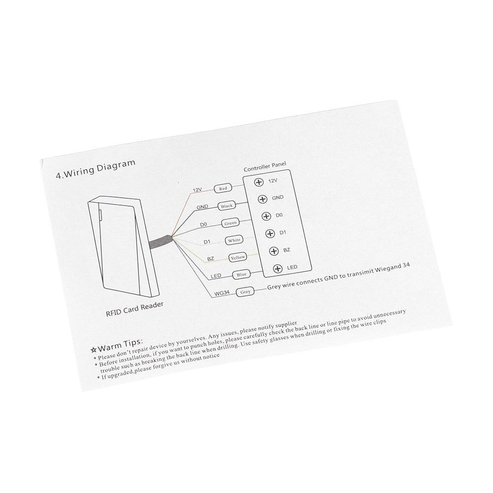Зчитувач карт EM-Marine, HID та Mifare Trinix TRR-1108EHMW водонепроникний (71-00154) Киев - изображение 10