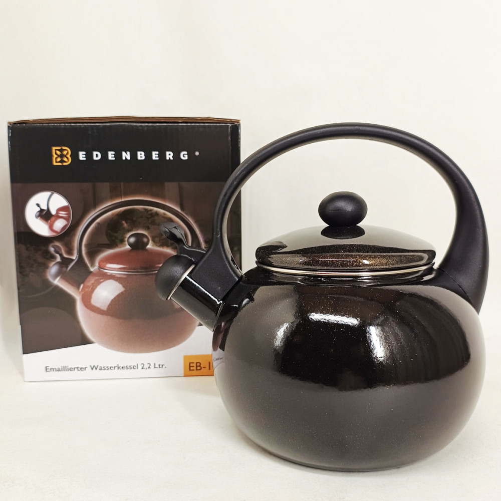 Хороший чайник зі свистком Edenberg, Чайник для газової комфорки з нержавіючої сталі якісний TX-82 Івано-Франківськ - фото 2