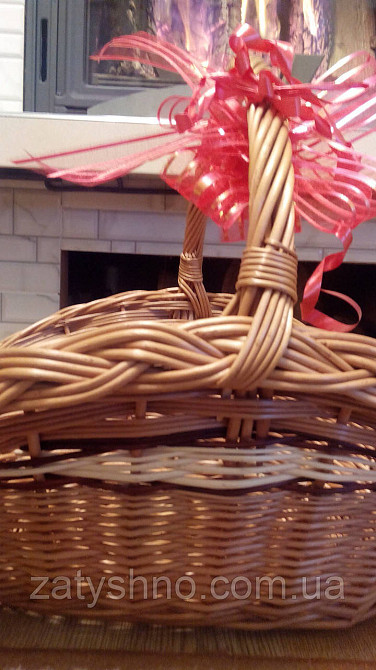 Плетеная корзина под камин середняя Киев - изображение 4