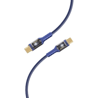 Дата кабель USB-C to USB-C lucidline-cc200.navy Promate (lucidline-cc200.navy) Вінниця - фото 1