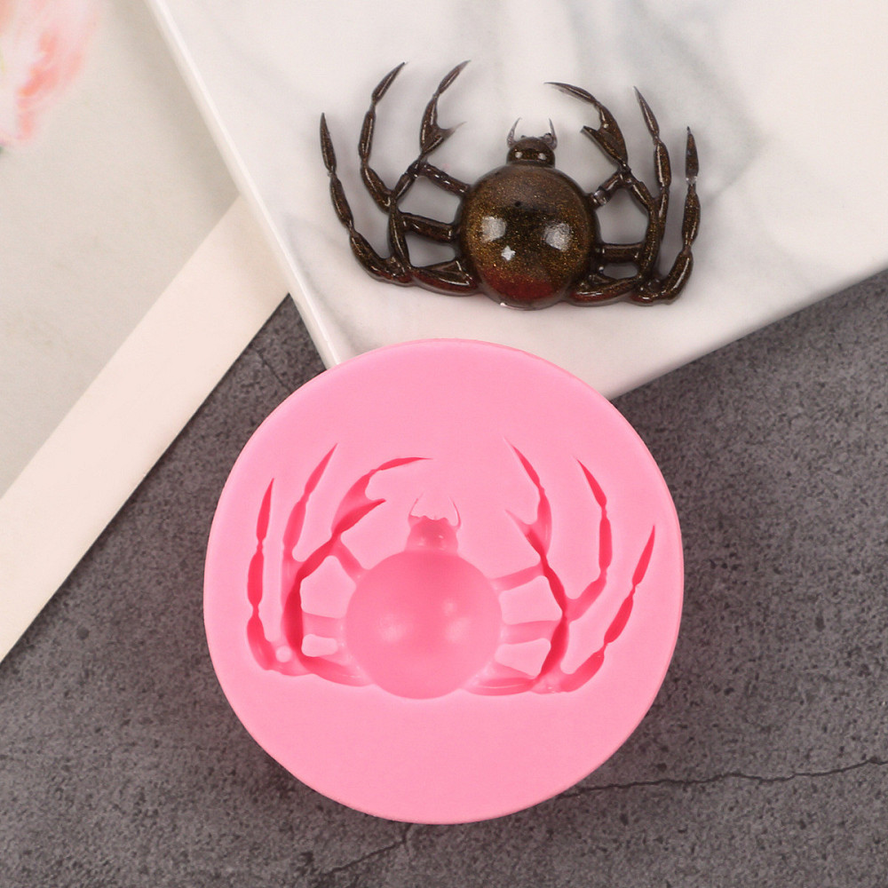 Молд силиконовый Паук 55 мм розовый Киев - изображение 7