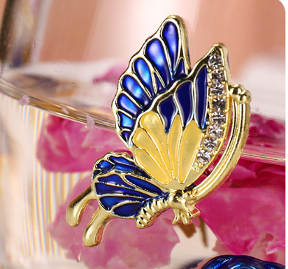 Чашка ПОДАРОЧНАЯ термостойкая Синяя РОЗА с ложечкой, Подарочная упаковка Кременчуг - изображение 7