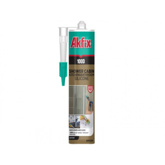 Герметик силиконовый для душевых кабин прозрачный, 280мл Akfix Харьков