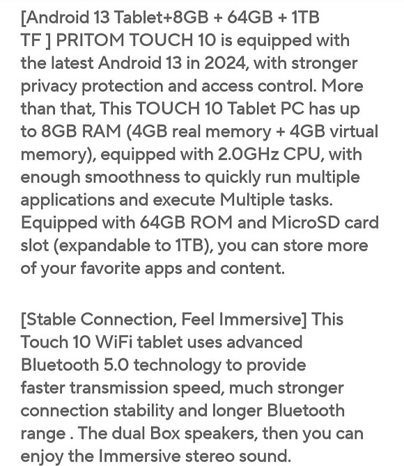 Планшет Pritom 10.1 13 Android с чехлом Киев - изображение 3