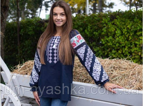 Жіноча жовта вишиванка на натуральному домотканному полотні "Анічка" Кривий Ріг - фото 5